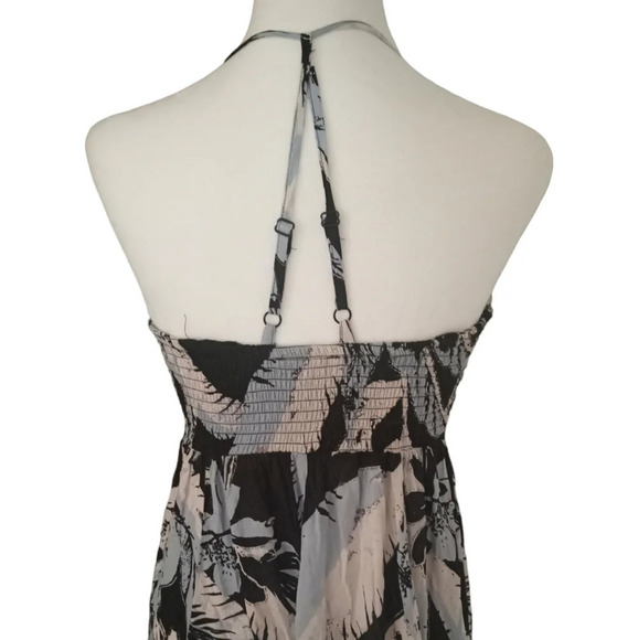 Free People Heat Wave Botanical Print Trapeze Swing Style Maxi Dress Size XS - Picture 6 of 9